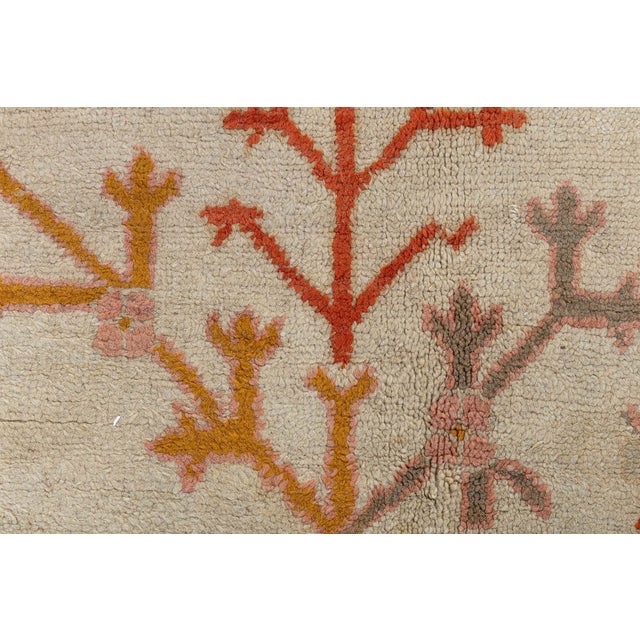 Turkish Antique Turkish Oushak Rug For Sale - Image 3 of 11