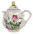 Small Réverbère Model Teapot with Tulip Motif from KG Lunéville, 1980s For Sale