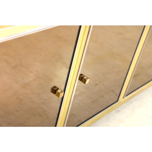 Gold Sideboard by Michel Pigneres for LAngolo Metallarte Roma, France, 1970s For Sale - Image 8 of 12