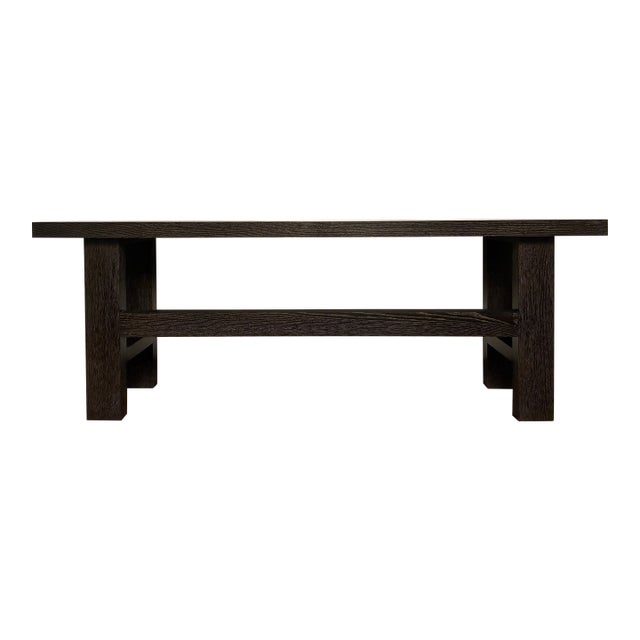 Holly Hunt 87" Wood Console For Sale