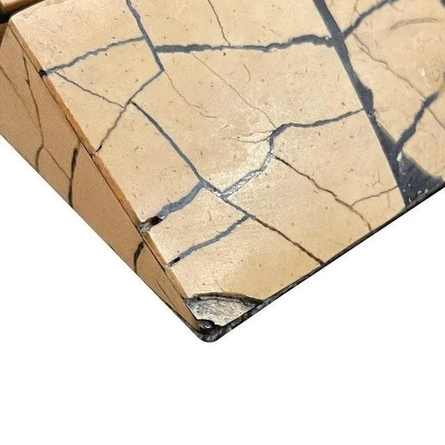 R & Y Augousti Tessellated Coconut Shell Jewelry Box For Sale In Chicago - Image 6 of 8