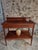 Brown Antique French Mahogany Console Table with Drawer and Shelf, 1900 For Sale - Image 8 of 18