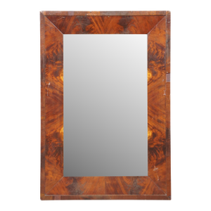Early 20th Century Antique American Empire Flame Mahogany Wall Vanity Mirror