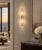 21st Century Italian Trunk Clear Graniglia Murano Glass and Brass Sconce by Fabio LTD For Sale - Image 6 of 6