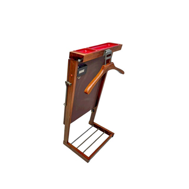 Stylish Reguitti Valet Stand from the 1960s. For functional yet elegant organization of clothing and accessories....