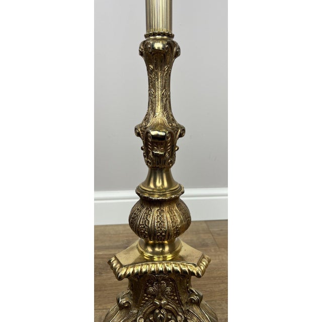 Vintage Floor Lamp with Tassel Shade For Sale - Image 14 of 18
