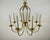 Vintage German Gold-Plated Chandelier from Sische Leuchten, 1984 For Sale - Image 3 of 9