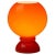 Gold Space Age Orange Full Glass Table Lamp, 1970s For Sale - Image 8 of 8