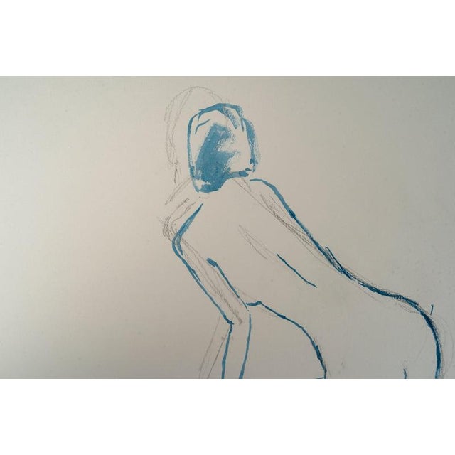 Nude Woman, 20th Century, Pencil on Paper For Sale - Image 4 of 6