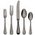 Contemporary Mepra Epoque 5-Piece Flatware Set, Oro Black For Sale - Image 3 of 3