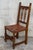 19th Set of Four Spanish Carved Chairs with Leather Seat and Back For Sale - Image 17 of 18