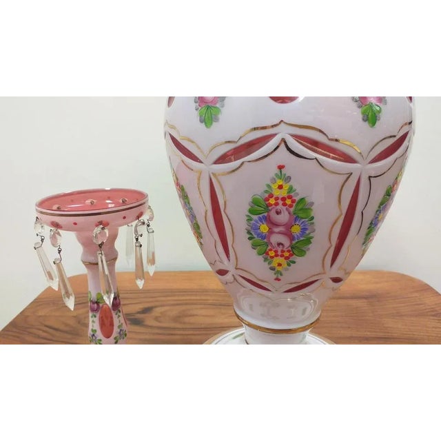 Vase and Candleholders, Czechoslovakia, Set of 2 For Sale - Image 3 of 9