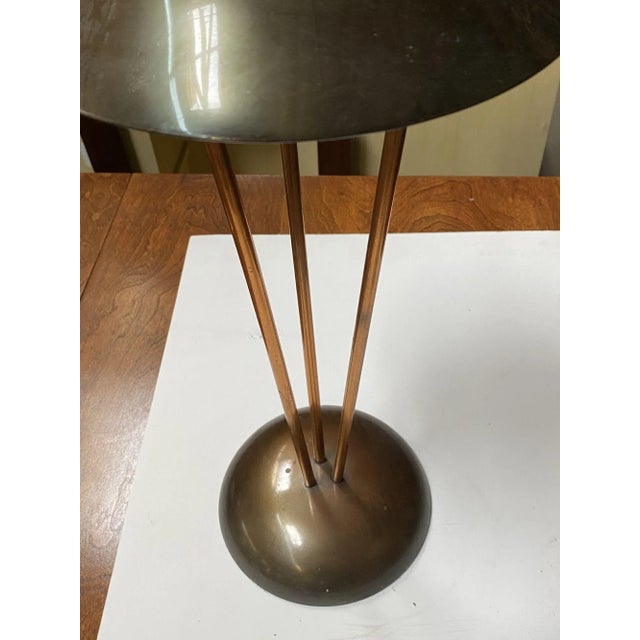 1930s Machine Age Bronze and Copper Art Deco Ashtray For Sale - Image 9 of 12