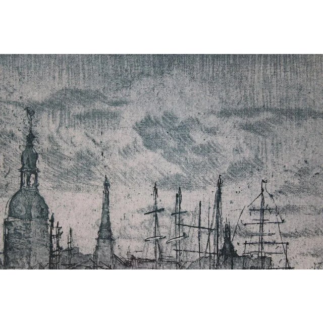 Gray Jekaterina Gryazeva, Holiday in Old Town, Etching For Sale - Image 8 of 9