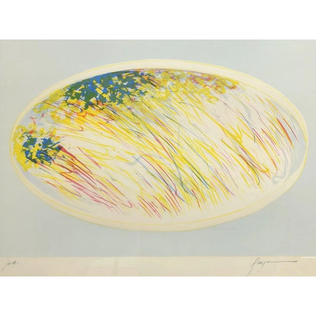 Abstract Composition - Original Lithograph by Danilo Bergamo - 1970s 1970s For Sale