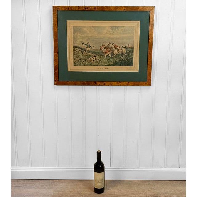A Framed Foxhunt Lithograph of "The Death" by Henry Alken, c. Early 20th Century - Pairs Nicely with Many Traditional &...