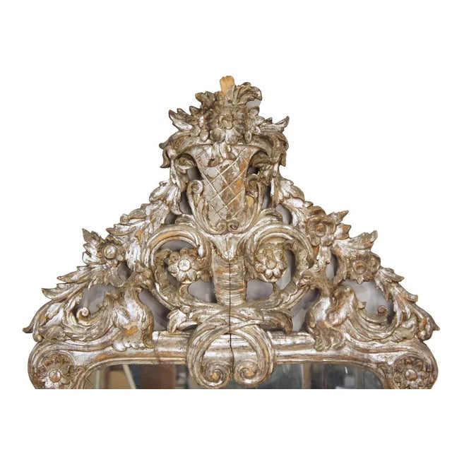 Early Italian Baroque Silver Gilt Pier Mirrors - A Pair For Sale - Image 4 of 10
