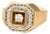 14KY Octogon Diamond(0.55) Ring, size 9 For Sale