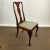 Wood 1980s Vintage Hollywood Regency Mahogany Queen Anne Side Chair For Sale - Image 7 of 11
