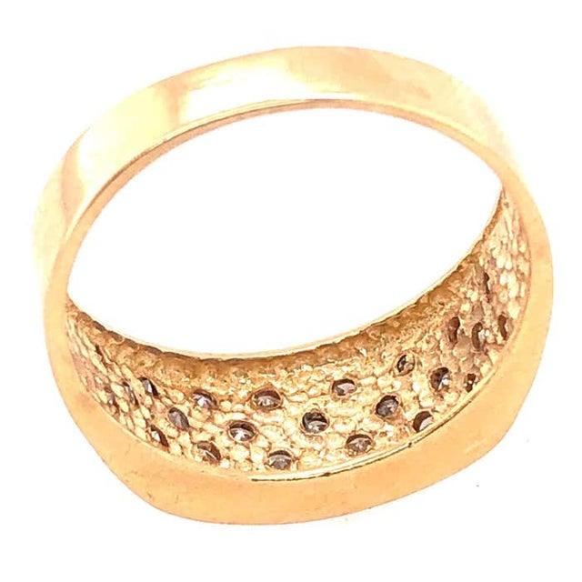 14 Karat Yellow Gold and Diamond Encrusted Fashion Ring 0.50 TDW, Size 7.5 For Sale - Image 10 of 10