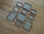 Wood Oak Wood Frames 4 Large 6 Small Picture Photo Art Frames With Plexiglass Lot of 10 VTG 70s For Sale - Image 7 of 9