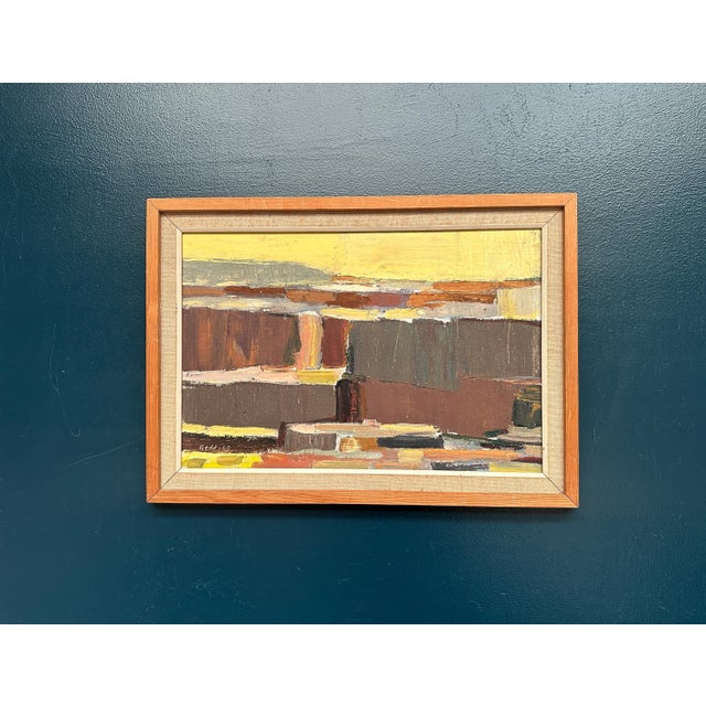 Karl Axel Gadd, Abstract Composition, 1960s, Oil Painting on Canvas, Framed For Sale - Image 12 of 18