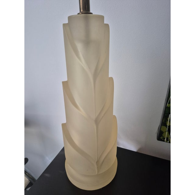 1970s Paolo Gucci Resin a tapered column design is molded from an opaque resin, for a smoky translucence and signed with...