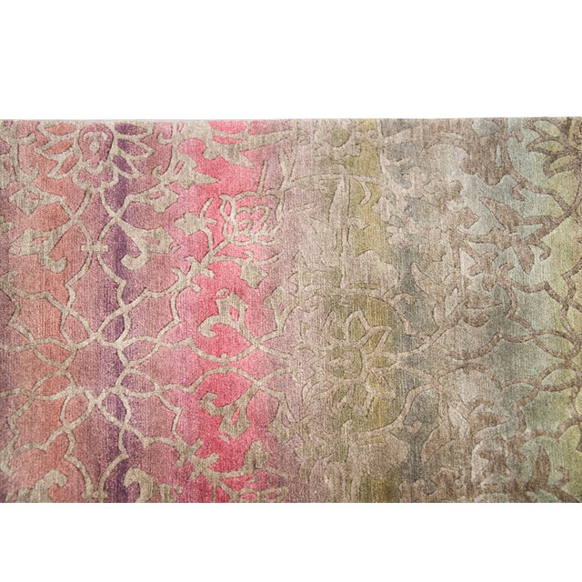 Late 19th Century Hand-Knotted Tibetan Rug For Sale - Image 5 of 14