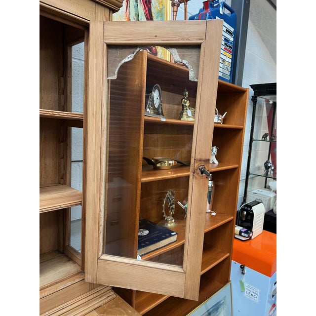 Antique Pine Display Cabinet, 1890s For Sale - Image 9 of 12