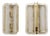 Curved Clear Ribbed Murano Glass and Brass Wall Sconces, 2000, Set of 2 For Sale