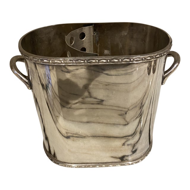Silver Single Bottle Ice Bucket Chairish