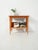 Scandinavian coffee table from the 1950s and 1960s in mahogany and oak, with a magazine shelf and a refined color contrast...