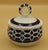 Mid 20th Century Sargadelos O Castro Geometric Creamer and Lidded Sugar Bowl, Cobalt Blue Porcelain For Sale In New York - Image 6 of 9