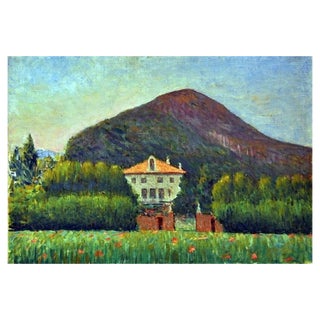 Giovanni Malesci, Monterosso, 1965, Oil on Panel For Sale