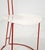 Mid-Century Modern Mid-Century Modern Italian Red and White Metal and Wood Chairs, 1980s, Set of 4 For Sale - Image 3 of 16
