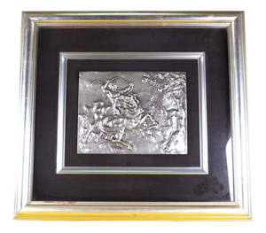 Silver Bas-Relief attributed to Aligi Sassu
