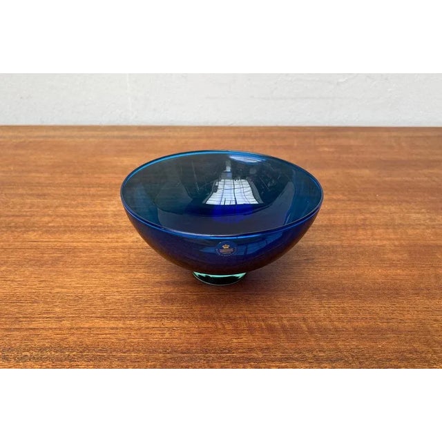 Postmodern Danish Crystal Glass Bowl by Anja Kjaer for Royal Copenhagen For Sale - Image 5 of 11
