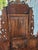 Antique Carved Wood Vanity Dresser With Mirror For Sale - Image 11 of 12