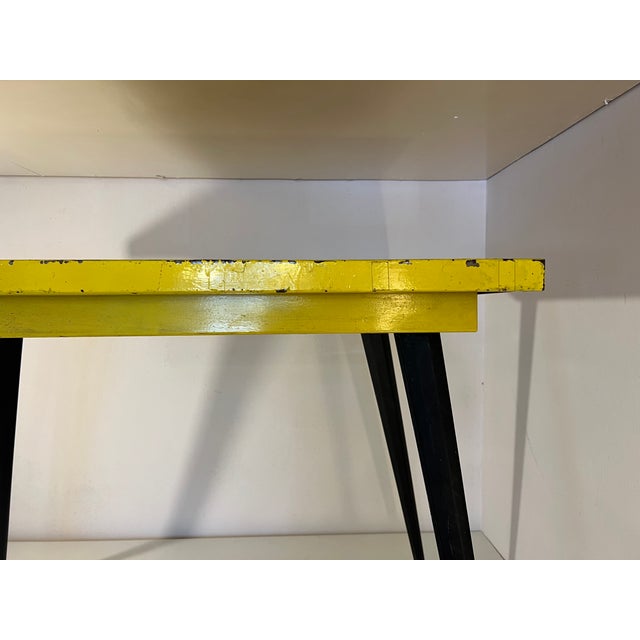Metal Table in the style of Tolix, 1950s For Sale - Image 6 of 7