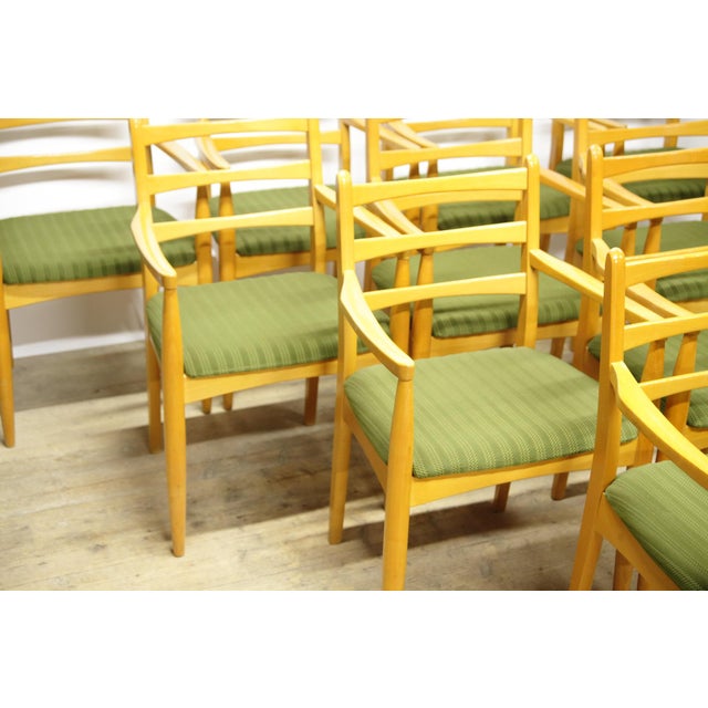 Mid-Century Dining Armchairs, Former Czechoslovakia, 1970s, Set of 10 For Sale - Image 6 of 18