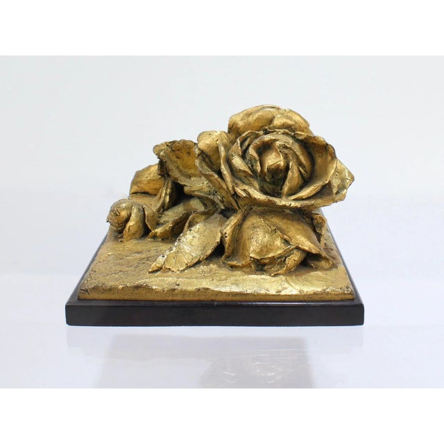 Cire Perdue Gilt Bronze Sculpture of Roses by Louis Ernest Barrias For Sale - Image 11 of 13