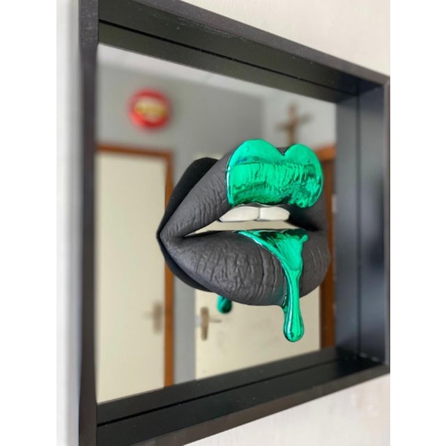 Sagrasse, I Want to Break Free, Green Heart, 2025, Resin and Marble powder For Sale - Image 5 of 7