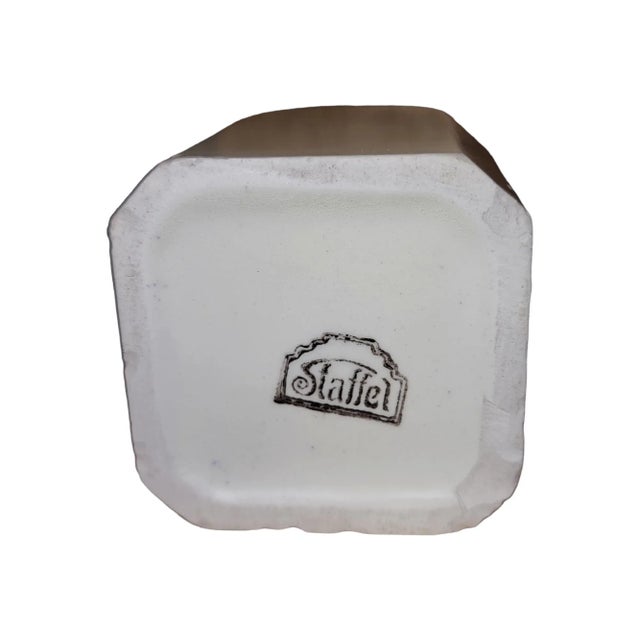 Metal 1930s Early Staffel Germany Porcelain Spice Jars - Set of 3 For Sale - Image 7 of 8