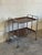 Chrome Teak Folding Two-Tier Bar Cart Germany Mid-Century Modern 1960s For Sale - Image 8 of 11