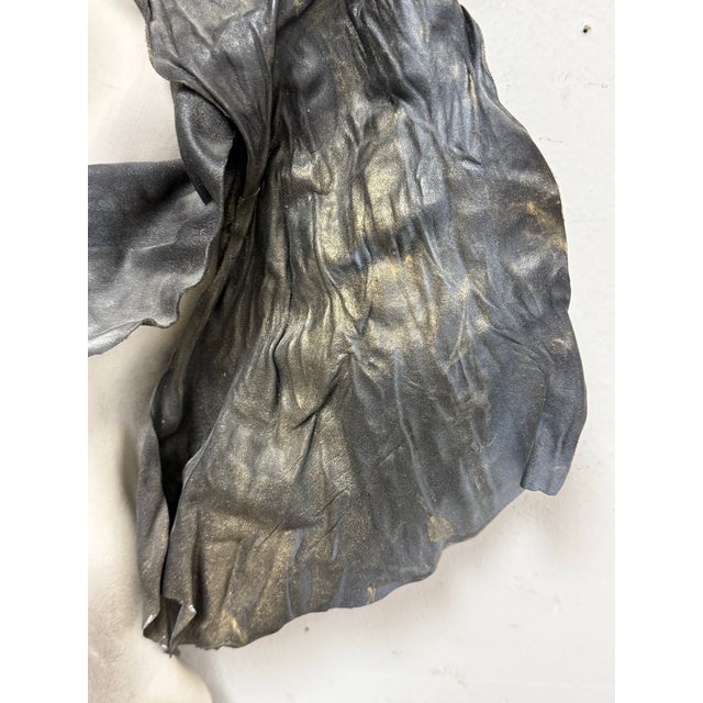 Dominique Caron Handmade Leather Art Mask For Sale - Image 9 of 12