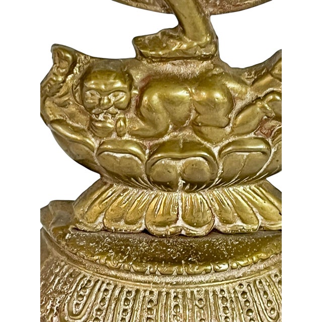 Metal Vintage Brass Indian Nataraja Hindu God Figure For Sale - Image 7 of 7