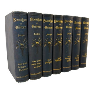 1990s Beacon Lights of History by John Lord Books (Set of 7) For Sale