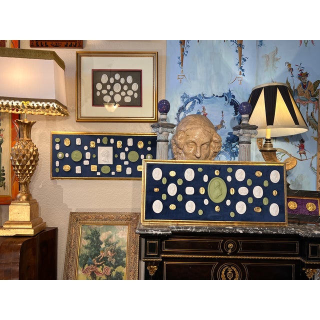 #1040 Pair of Grand Tour Revival Adams Style Gilt & Plaster Intaglio in Giltwood Frames For Sale - Image 11 of 11