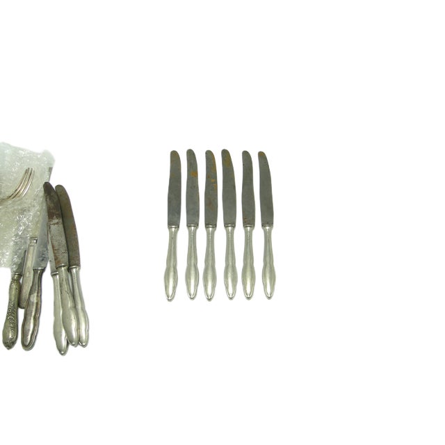 Art Deco Knives, Poland, 1930s, Set of 6, in Very Good conditions. Designed 1920 to 1949