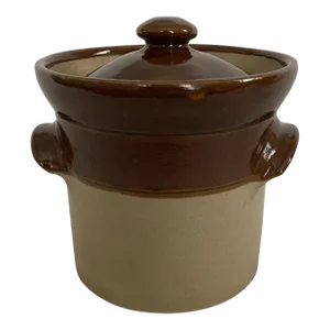 Vintage Perason of Chesterfield Quart Size Crock with Lid